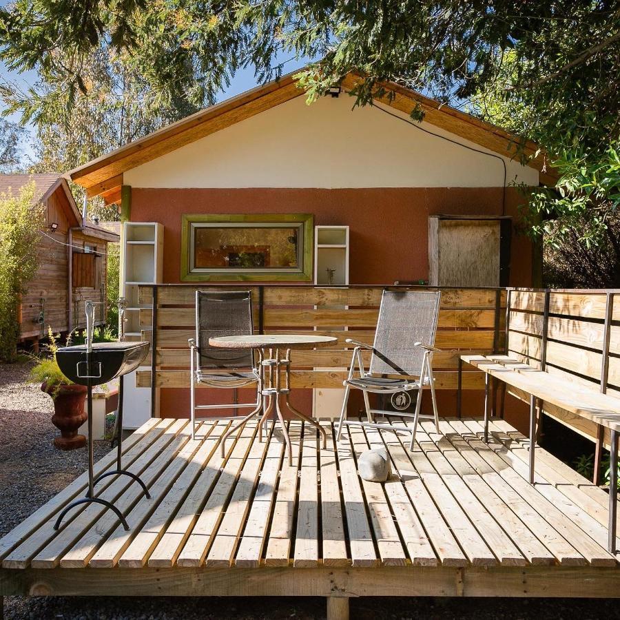 Cabana En Tunquen Con Parrilla, Fogon, Piscina Y Bosque Экстерьер фото