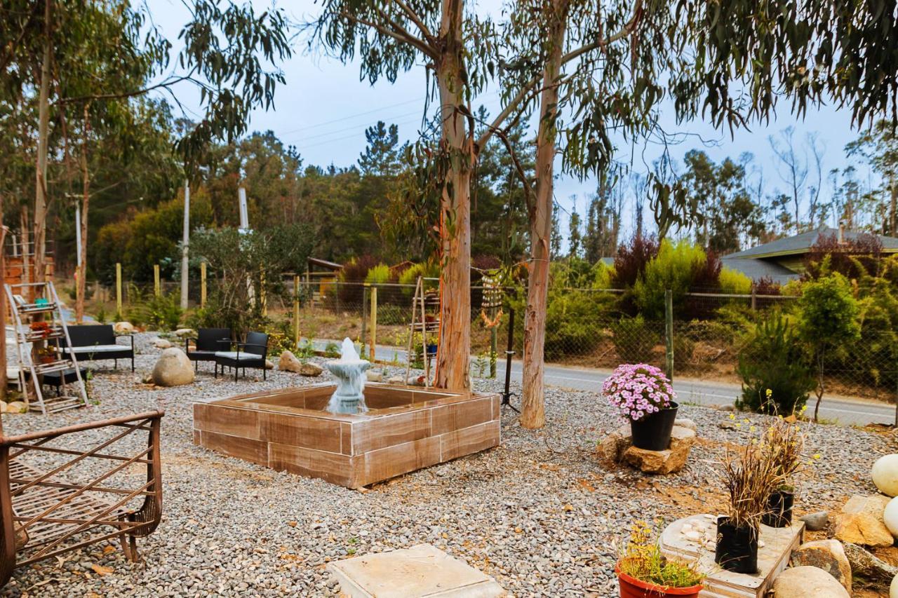 Cabana En Tunquen Con Parrilla, Fogon, Piscina Y Bosque Экстерьер фото