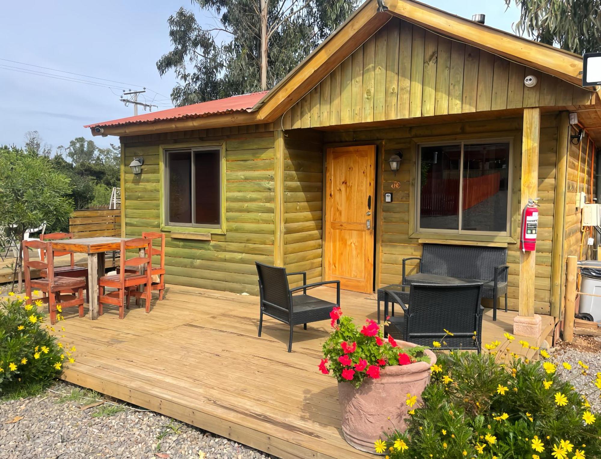 Cabana En Tunquen Con Parrilla, Fogon, Piscina Y Bosque Экстерьер фото